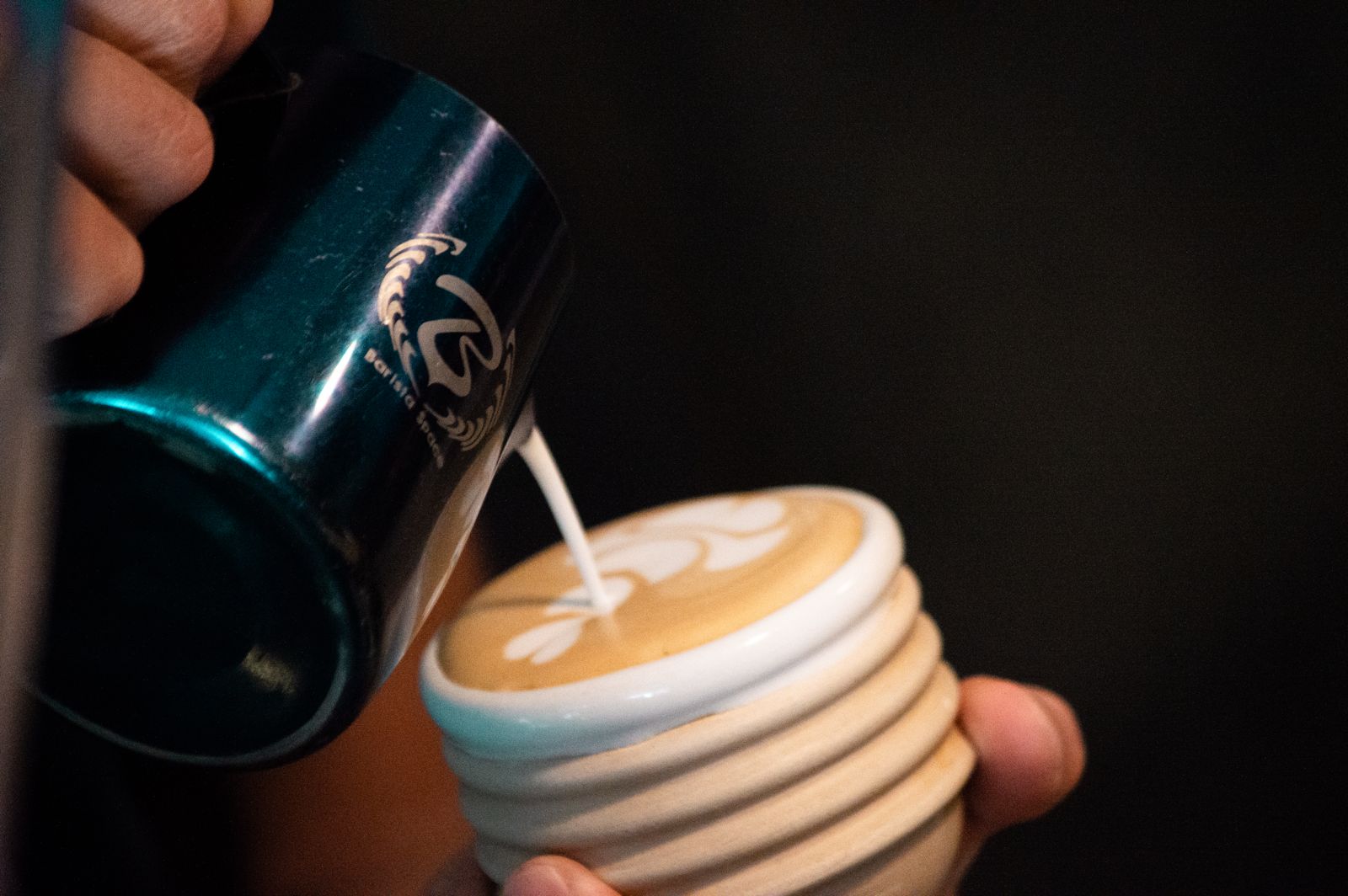 Latte art para llevar